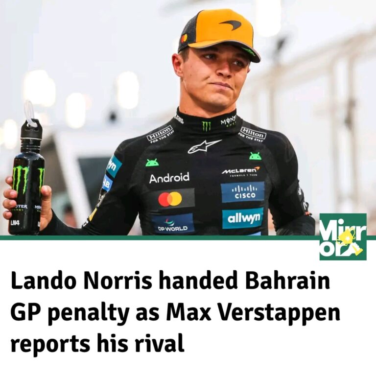 Lando Norris handed Bahrain Grand Prix penalty as Max Verstappen reports rule-break